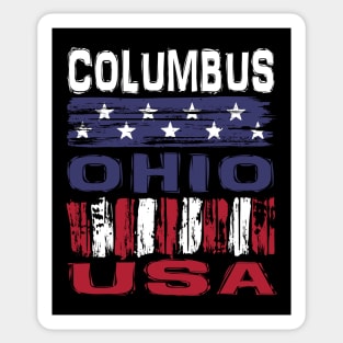 Columbus Ohio USA T-Shirt Sticker